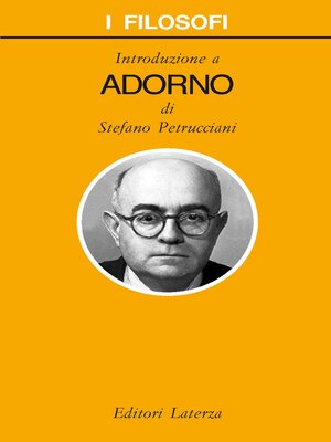 cover image of Introduzione a Adorno